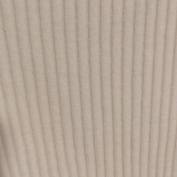 Cream Knit Plunge Mija Merino Wool Blend Rib Mini Dress Gauge81 Medium - Picture 7 of 11